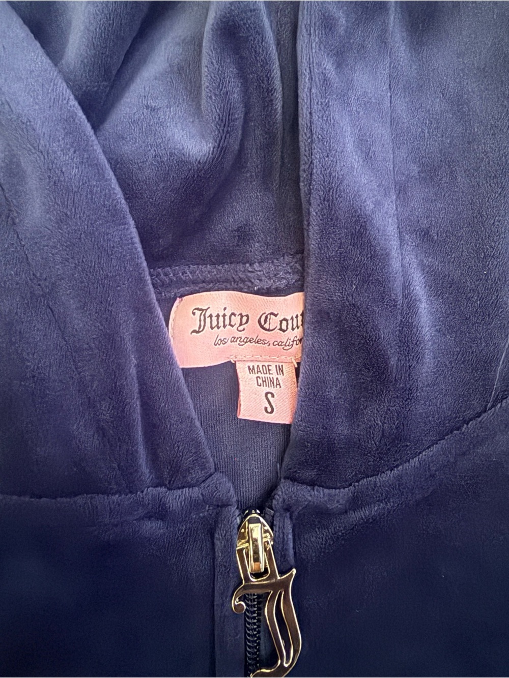 Juicy Couture Navy Blue Hoodie And Shorts - Picture 2 of 5